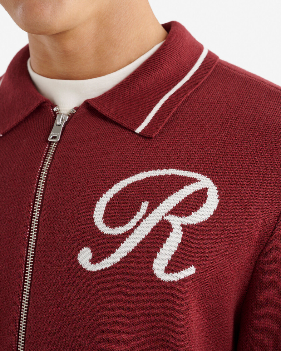 cárdigan con cremallera de jacquard de robson