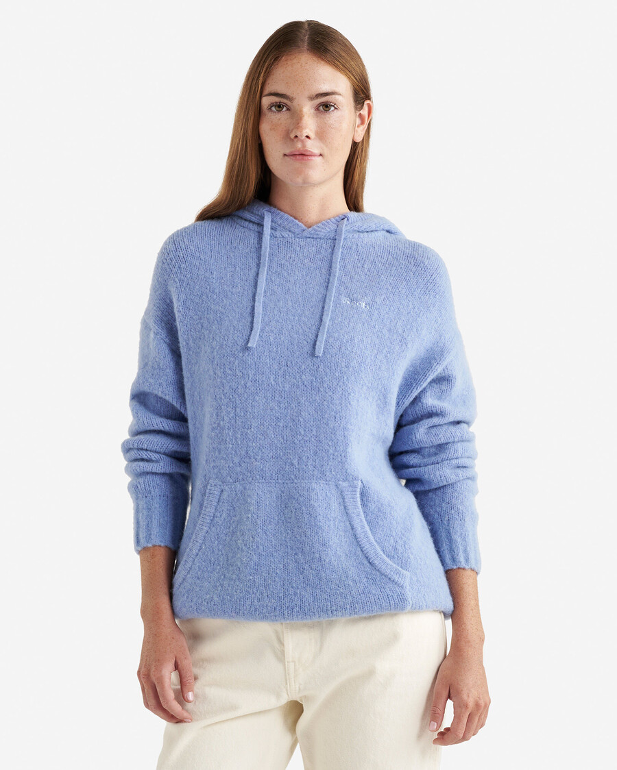 sudadera con capucha aurora de lana de alpaca