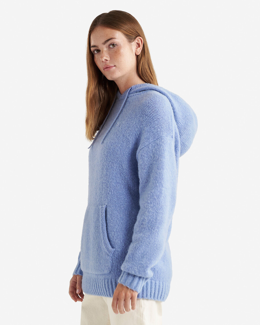 sudadera con capucha aurora de lana de alpaca