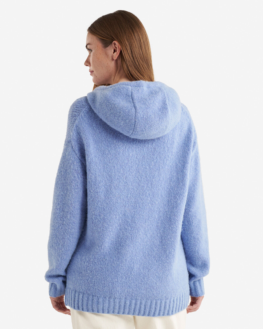 sudadera con capucha aurora de lana de alpaca