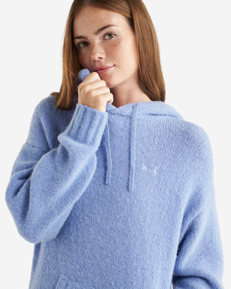 sudadera con capucha aurora de lana de alpaca