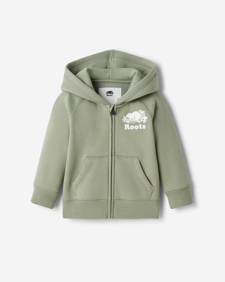 sudadera con capucha y cremallera completa original orgánica para bebé