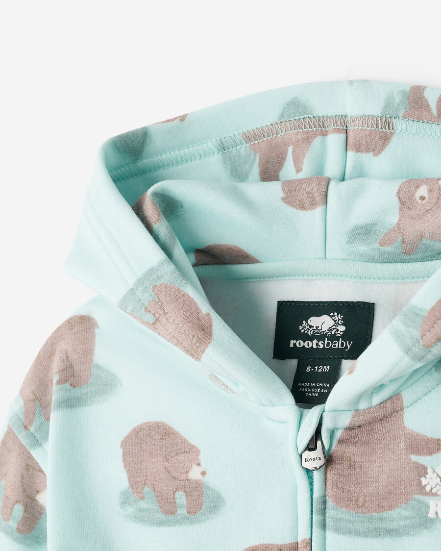 sudadera con capucha y cremallera baby cozy bear