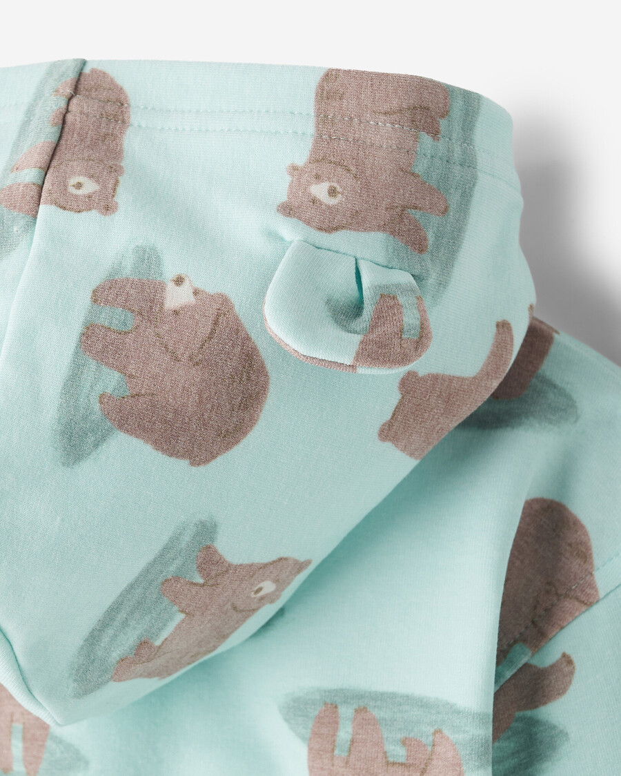 sudadera con capucha y cremallera baby cozy bear