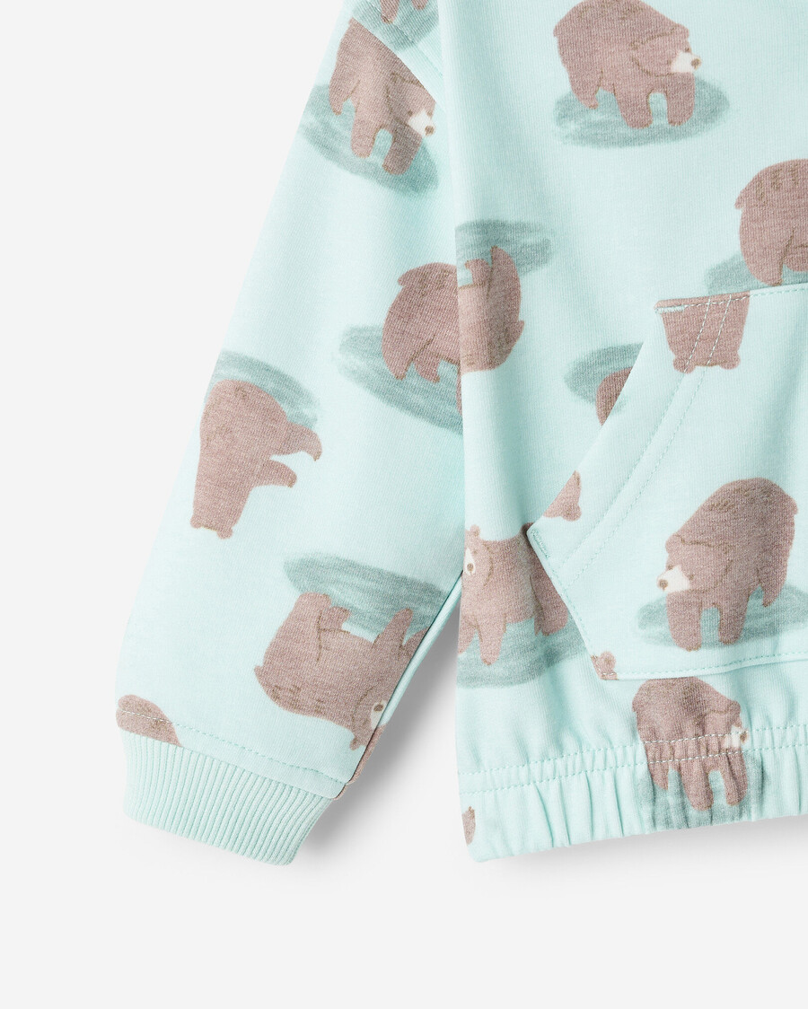 sudadera con capucha y cremallera baby cozy bear