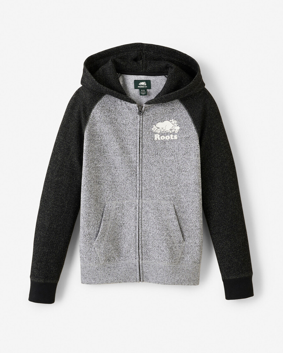 sudadera con capucha y cremallera completa original orgánica para niños