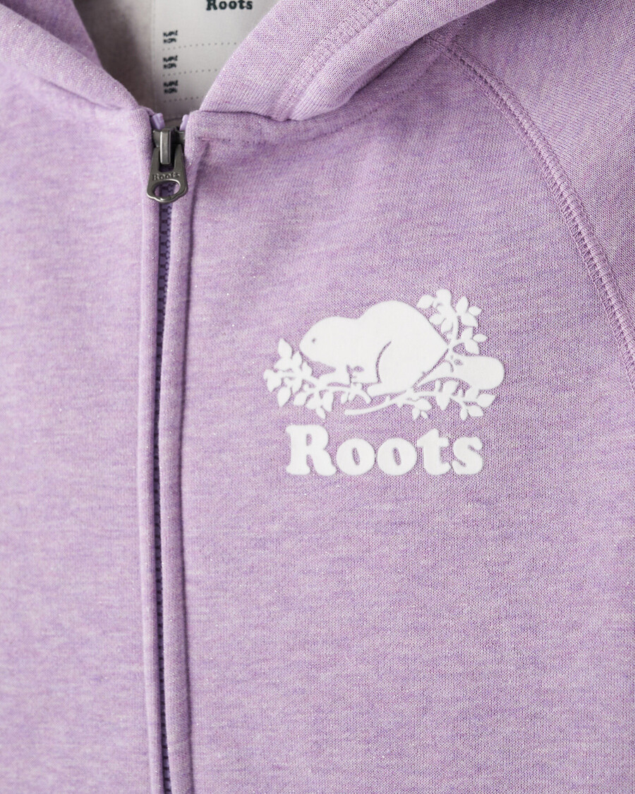 sudadera con capucha y cremallera completa con brillo original para niños