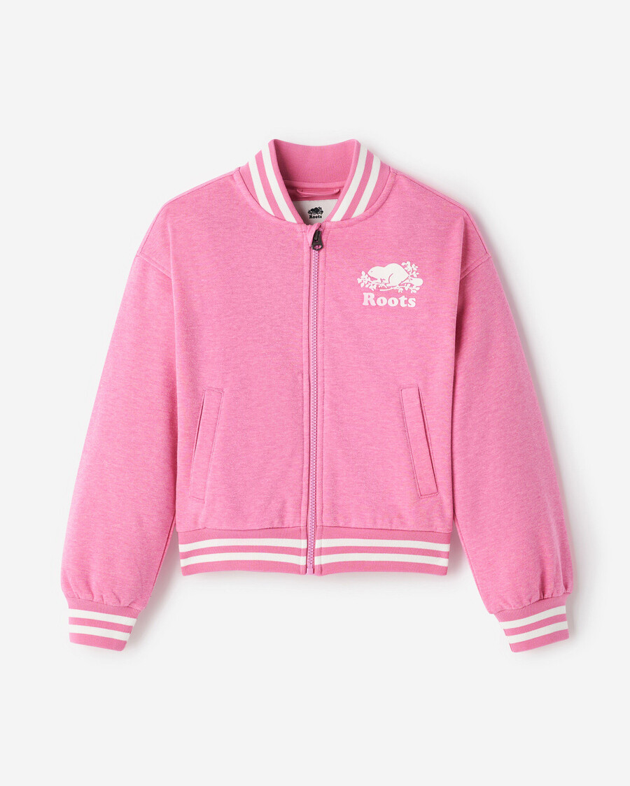 chaqueta universitaria cooper sparkle para niñas