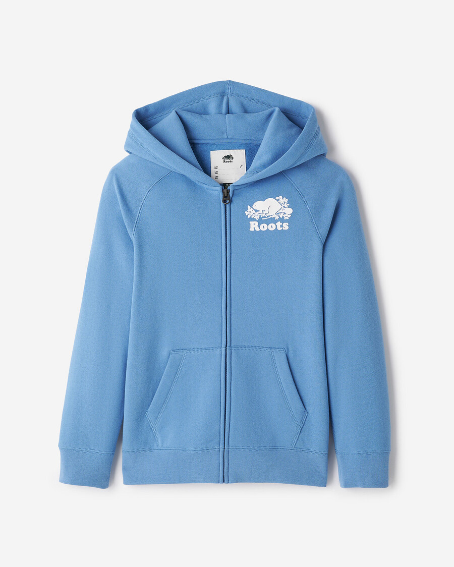 sudadera con capucha y cremallera completa original orgánica para niños