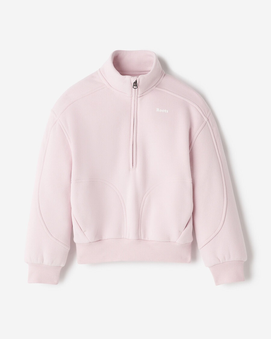 niñas cloud half zip