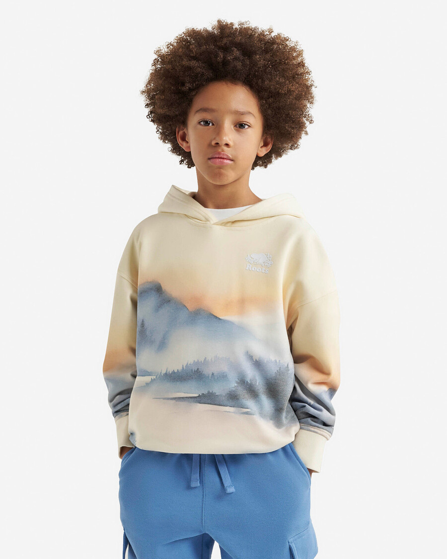 sudadera con capucha de paisaje para niños