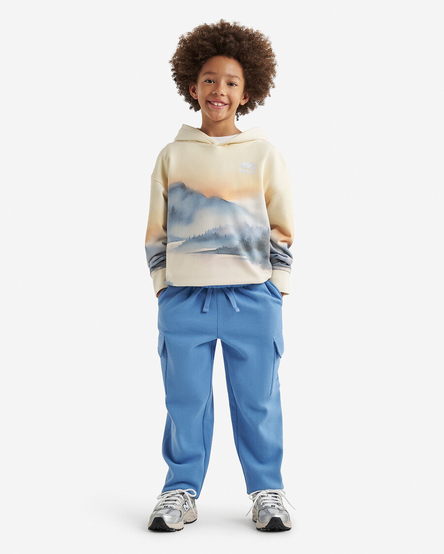 sudadera con capucha de paisaje para niños