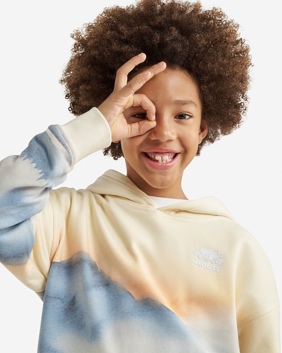 sudadera con capucha de paisaje para niños