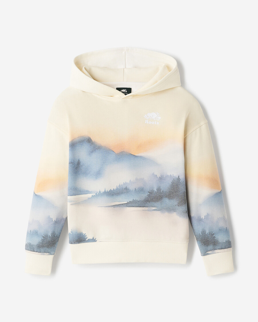 sudadera con capucha de paisaje para niños