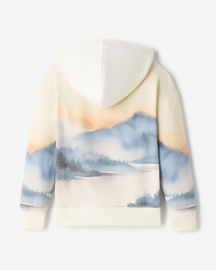 sudadera con capucha de paisaje para niños