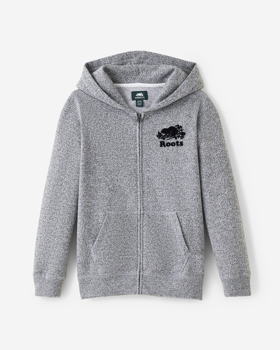 sudadera con capucha y cremallera completa original orgánica para niños