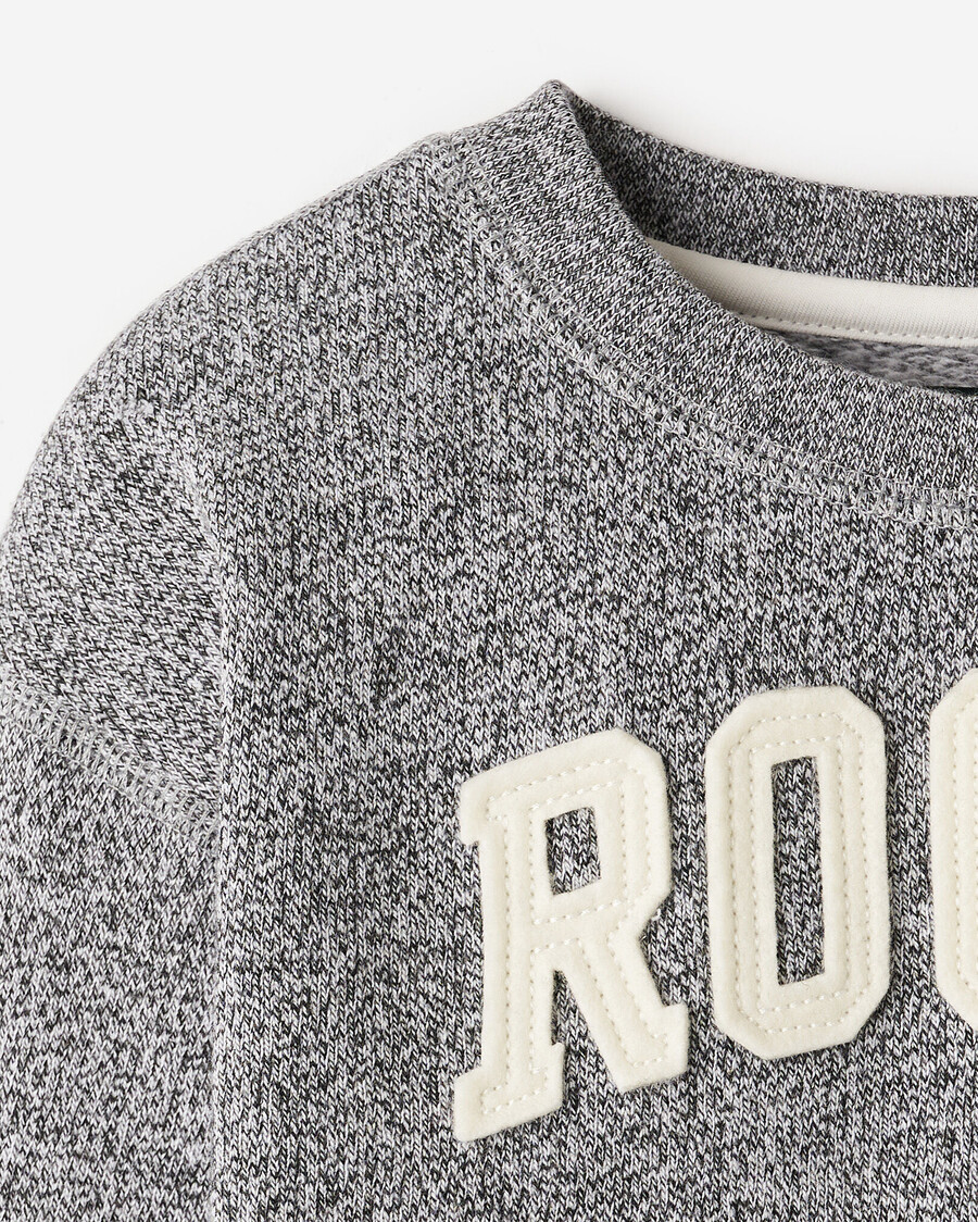 sudadera con apliques roots para niños pequeños