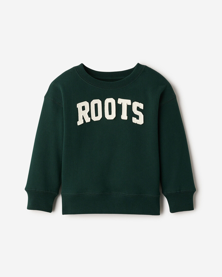 sudadera con apliques roots para niños pequeños