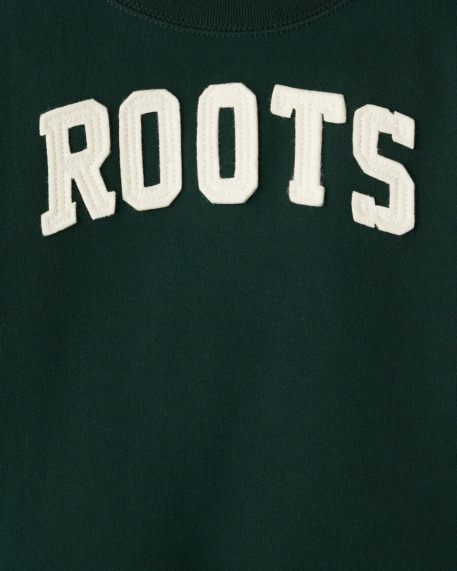 sudadera con apliques roots para niños pequeños