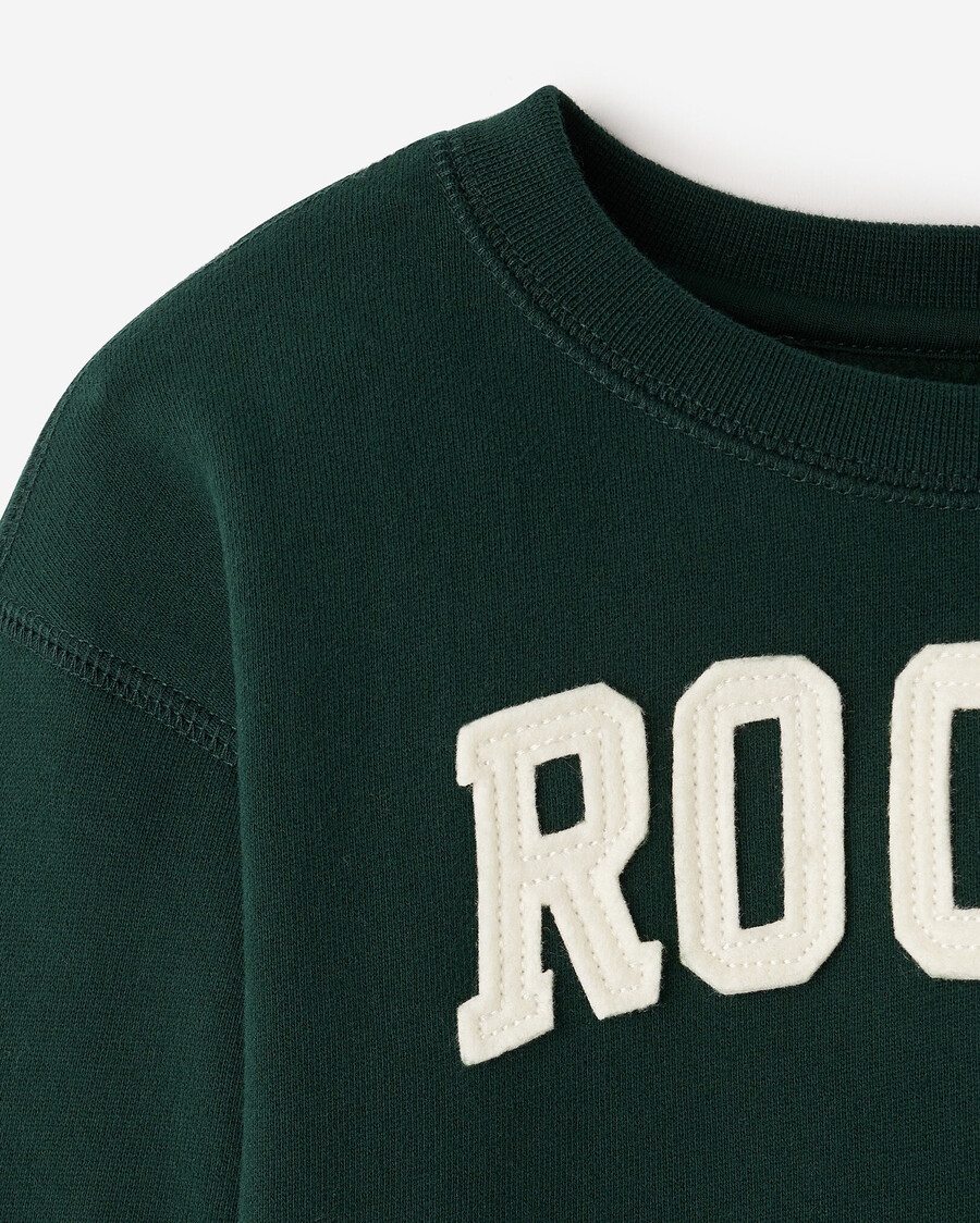 sudadera con apliques roots para niños pequeños