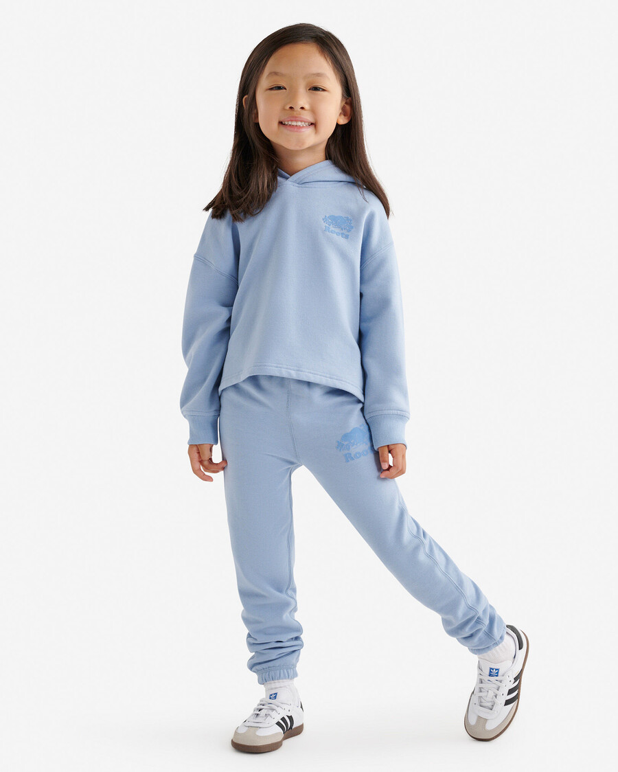 sudadera con capucha corta cozy cooper para niñas pequeñas