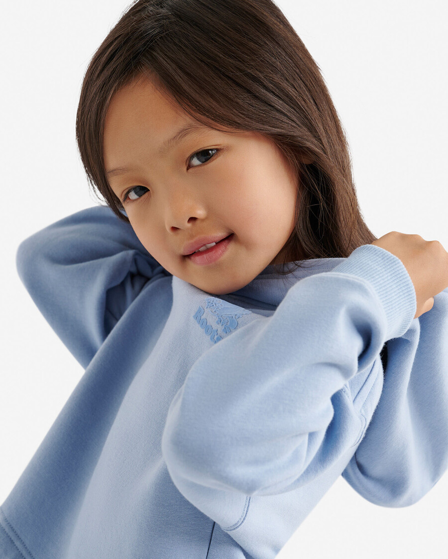sudadera con capucha corta cozy cooper para niñas pequeñas