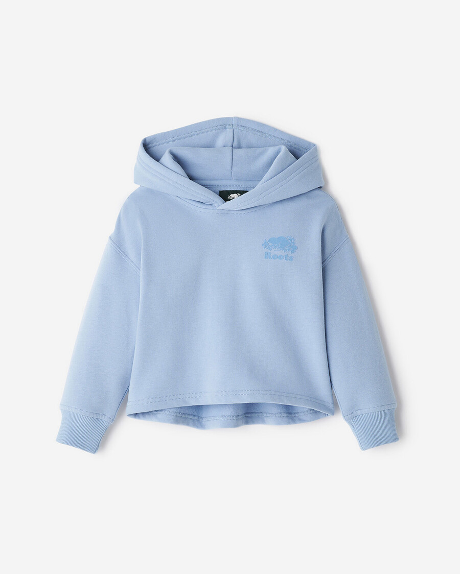 sudadera con capucha corta cozy cooper para niñas pequeñas