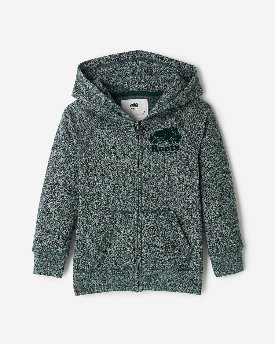 sudadera con capucha y cremallera completa original orgánica para niños pequeños