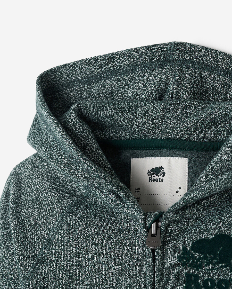 sudadera con capucha y cremallera completa original orgánica para niños pequeños