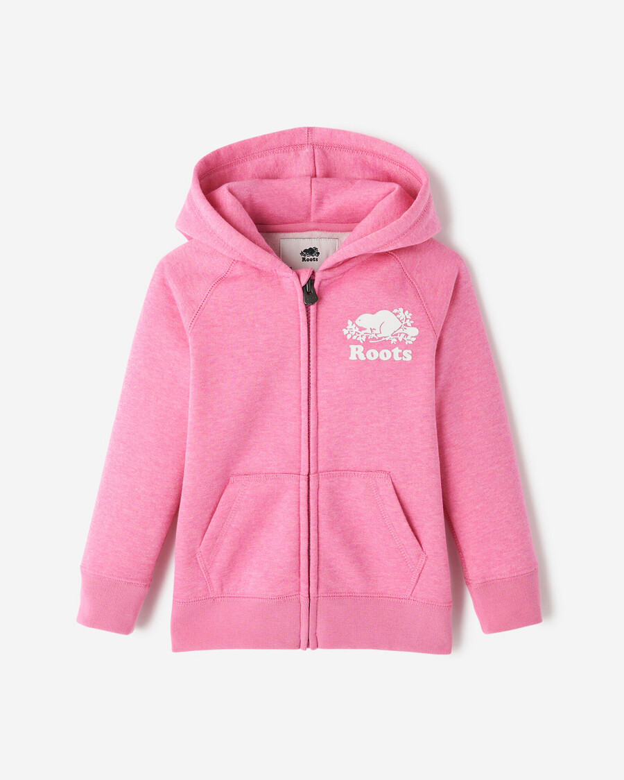 sudadera con capucha y cremallera completa con brillo original para niños pequeños