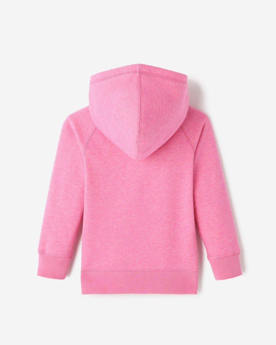 sudadera con capucha y cremallera completa con brillo original para niños pequeños