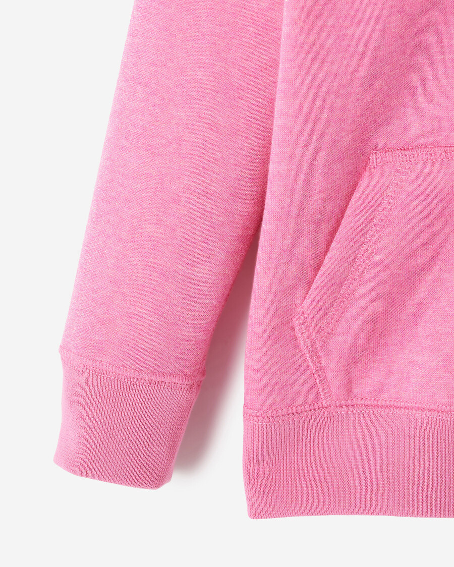 sudadera con capucha y cremallera completa con brillo original para niños pequeños