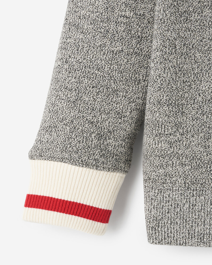 sudadera con cuello redondo y apliques de cuerda de cabina para niños pequeños