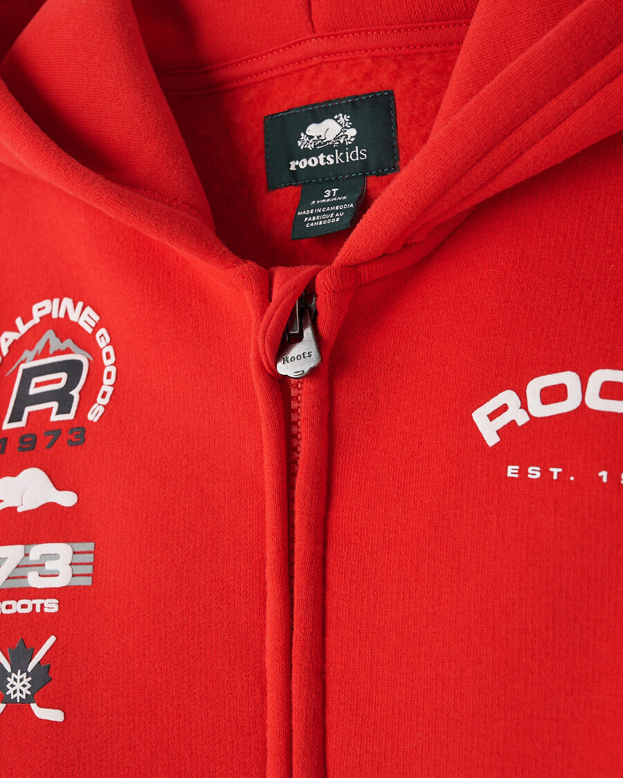 sudadera con capucha y cremallera completa de alpine goods para niños pequeños
