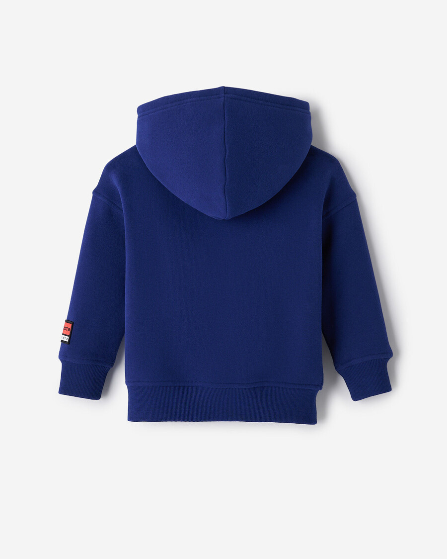 sudadera con capucha tipo canguro con parches alpinos para niños pequeños