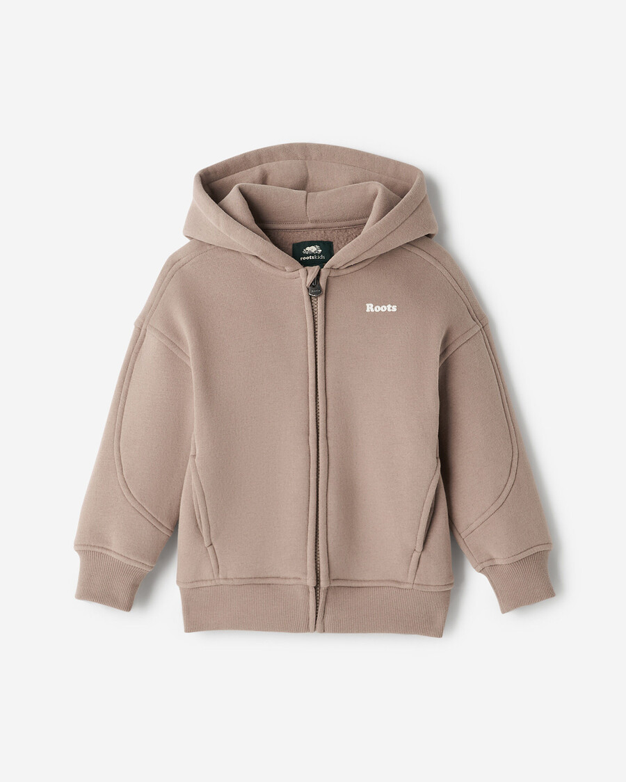 sudadera con capucha y cremallera completa para niños pequeños