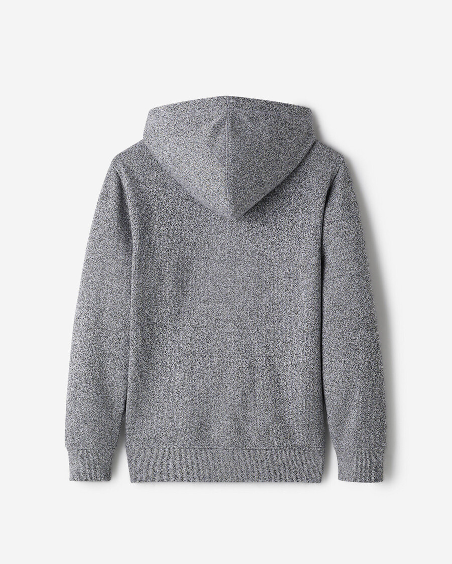 sudadera con capucha y cremallera completa con apliques roots