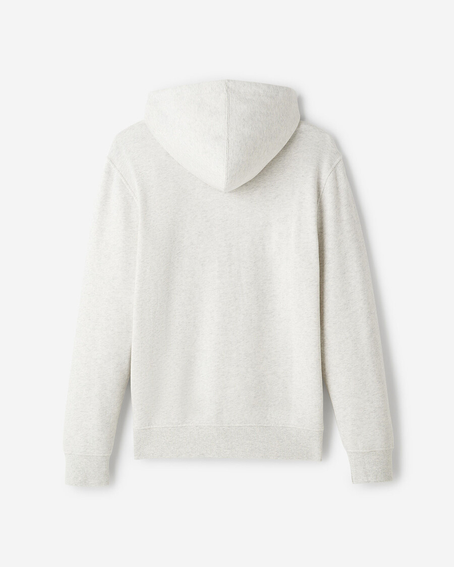 sudadera con capucha y cremallera completa con apliques roots