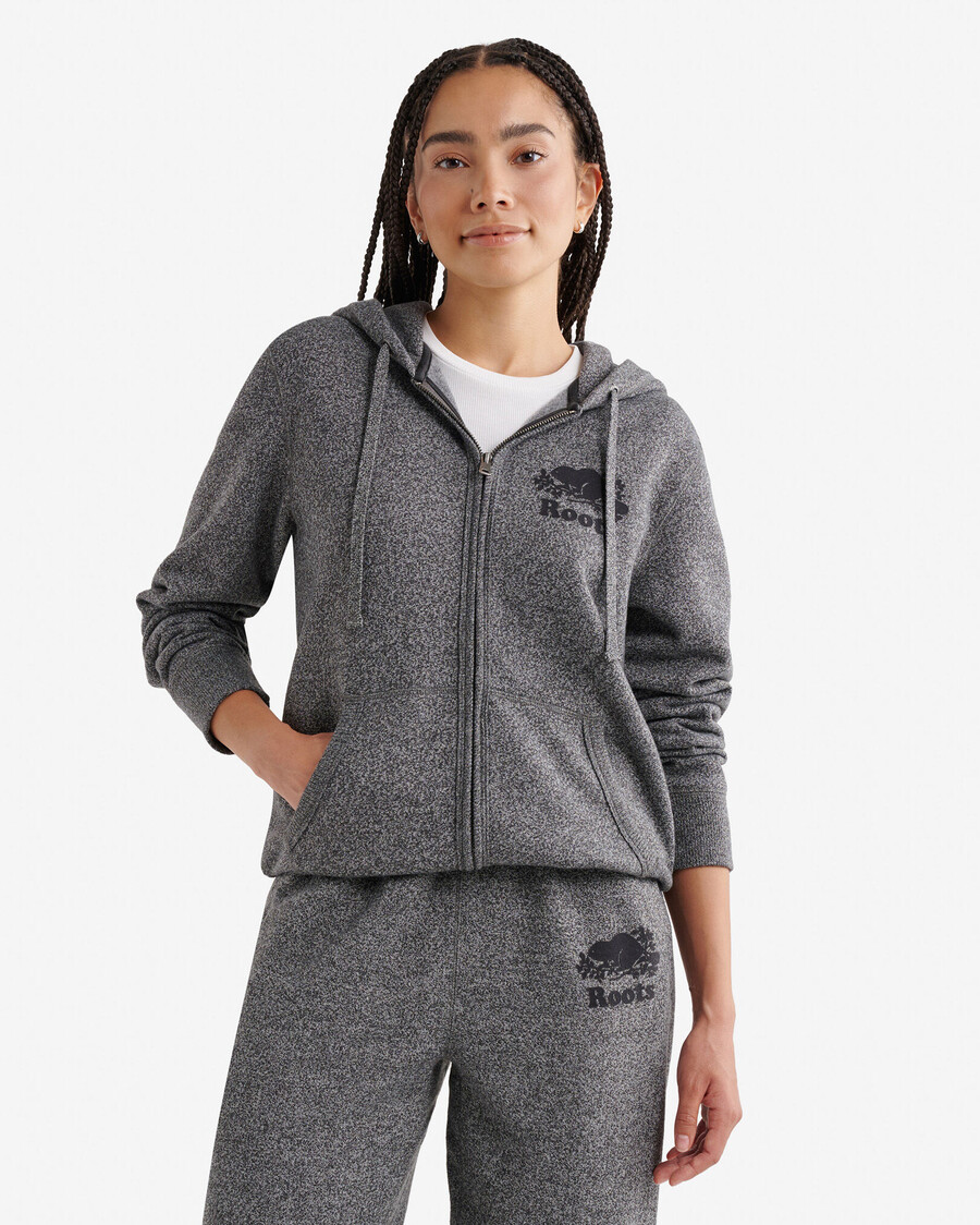 sudadera con capucha y cremallera completa original orgánica