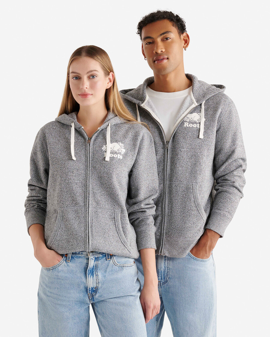 sudadera con capucha y cremallera completa original orgánica