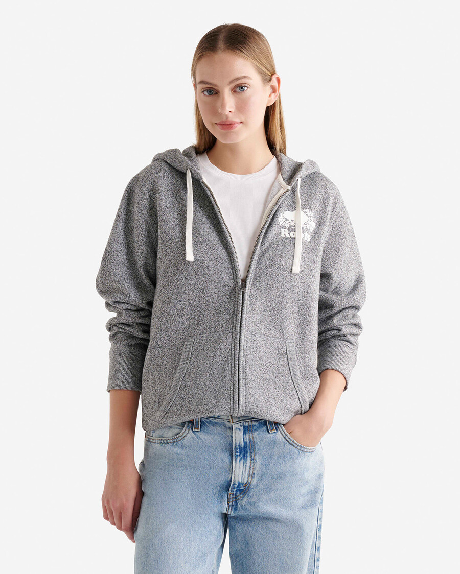 sudadera con capucha y cremallera completa original orgánica