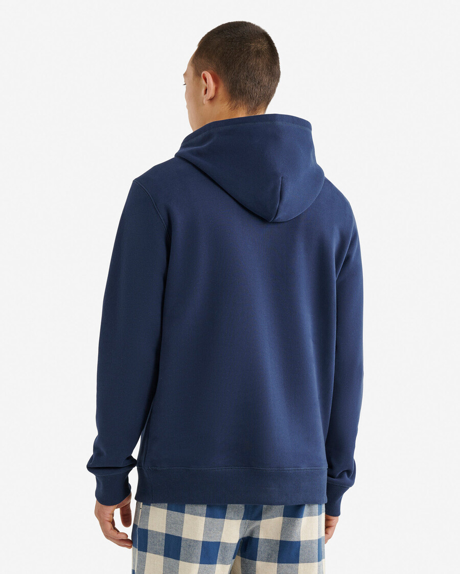 sudadera con capucha y apliques de cuadros