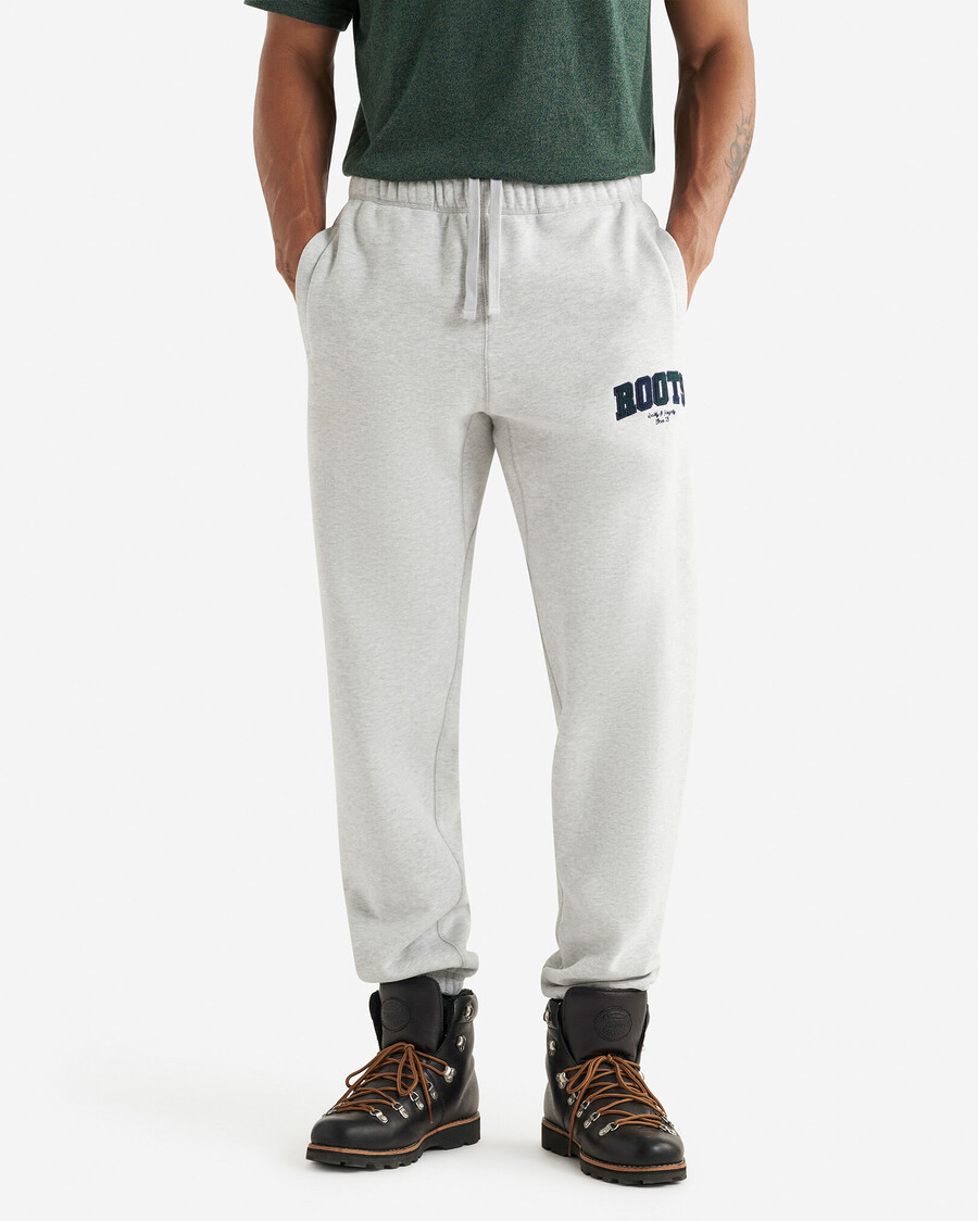 pantalón deportivo con apliques de cuadros
