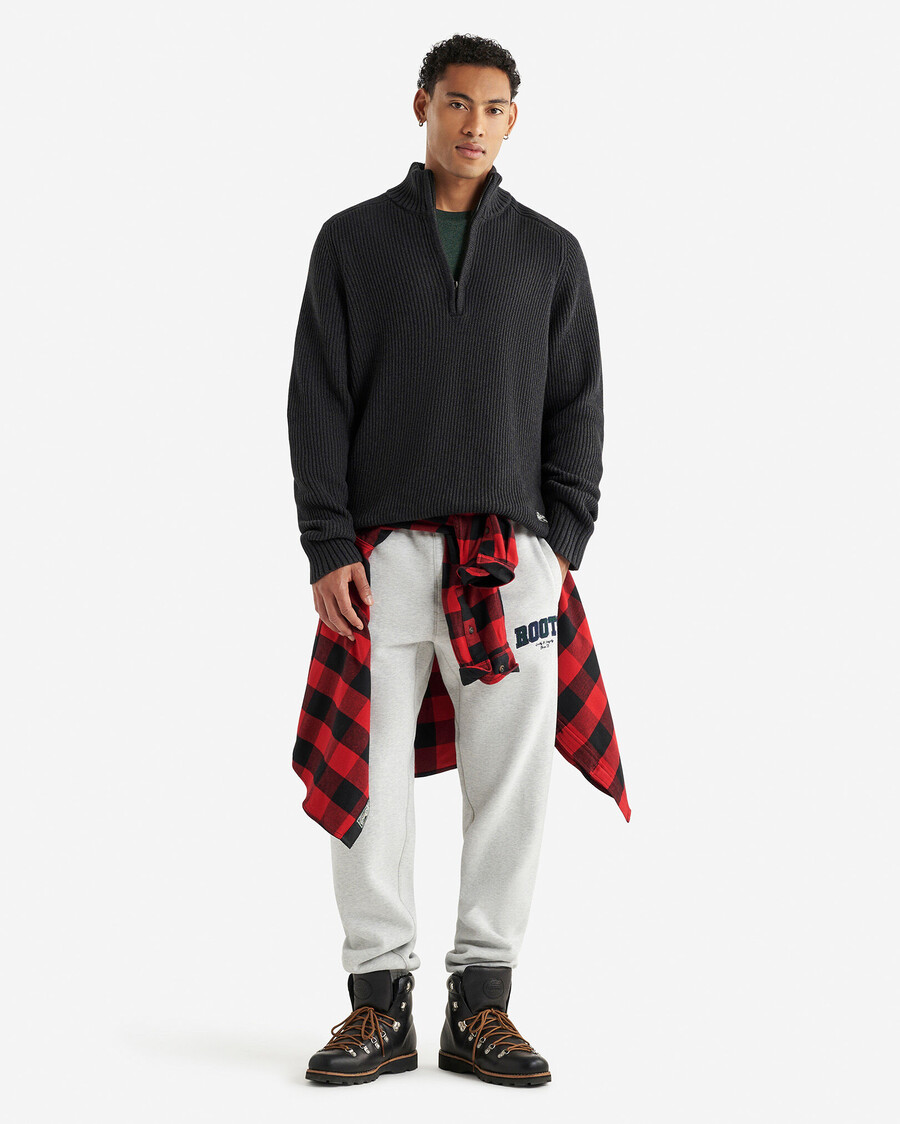 pantalón deportivo con apliques de cuadros