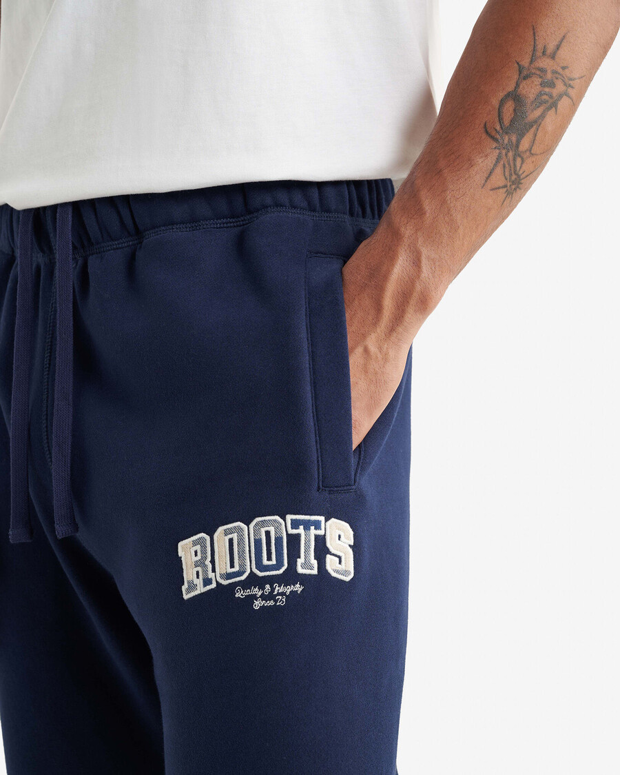 pantalón deportivo con apliques de cuadros