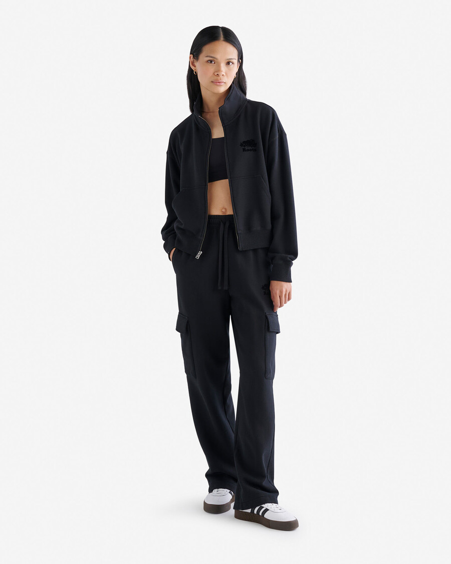 chaqueta deportiva con cremallera completa organic cooper