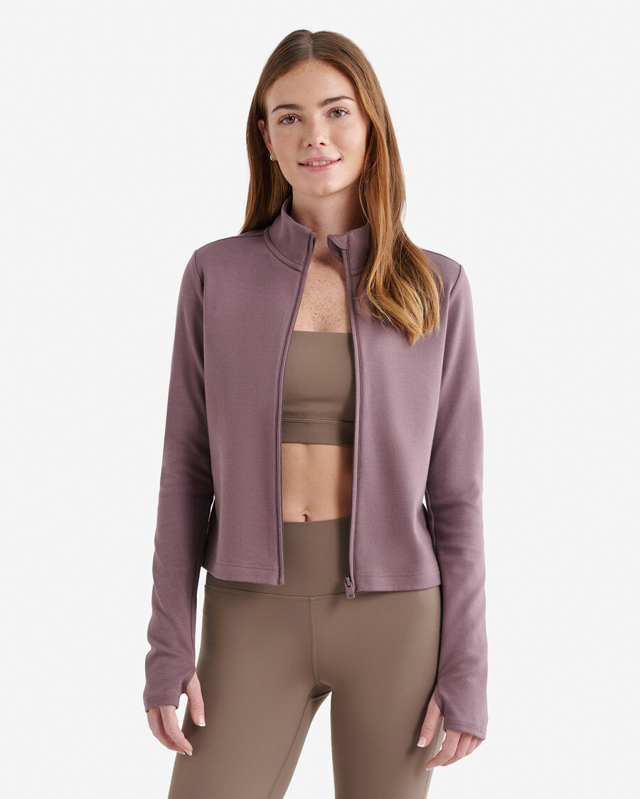 chaqueta roots essential ajustada con cremallera completa