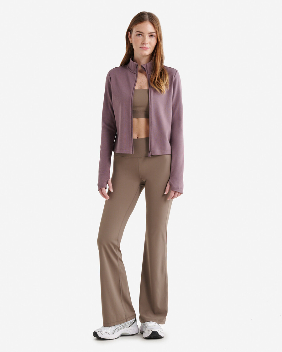 chaqueta roots essential ajustada con cremallera completa