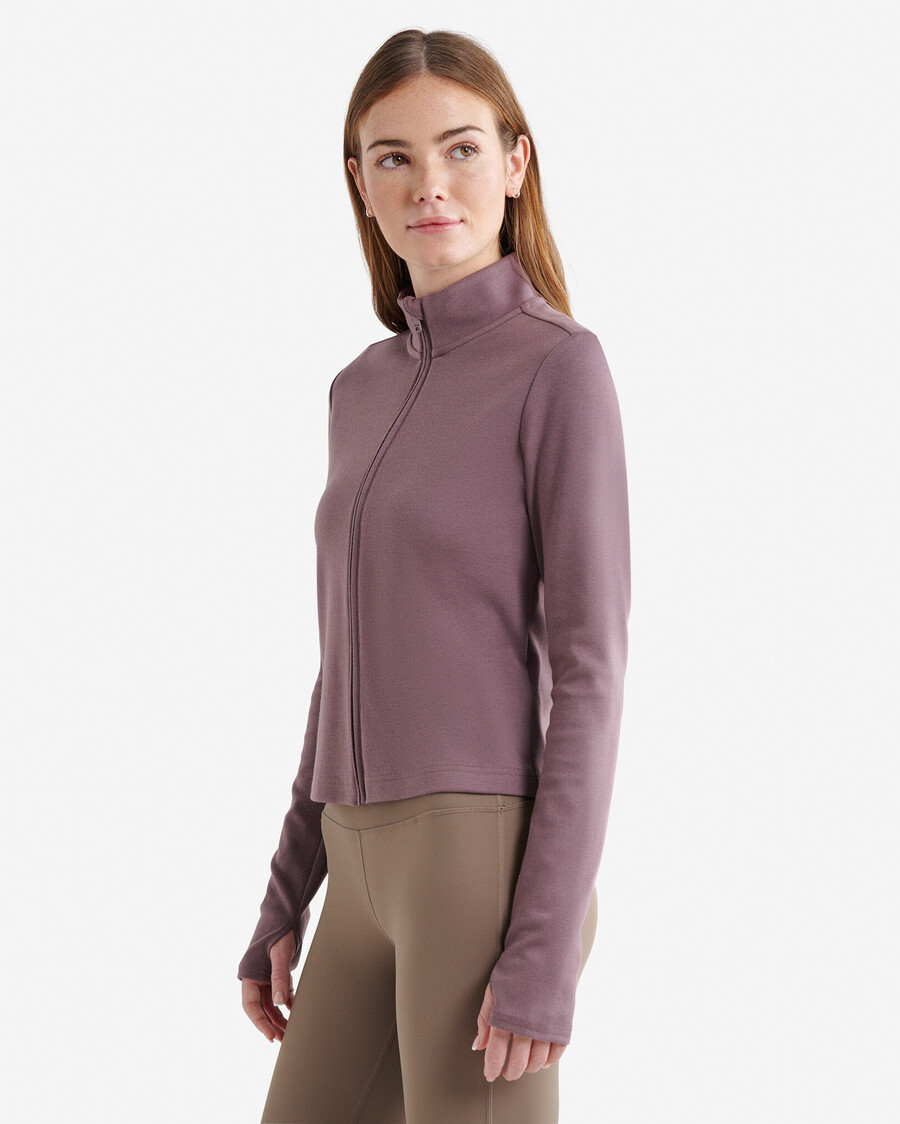 chaqueta roots essential ajustada con cremallera completa
