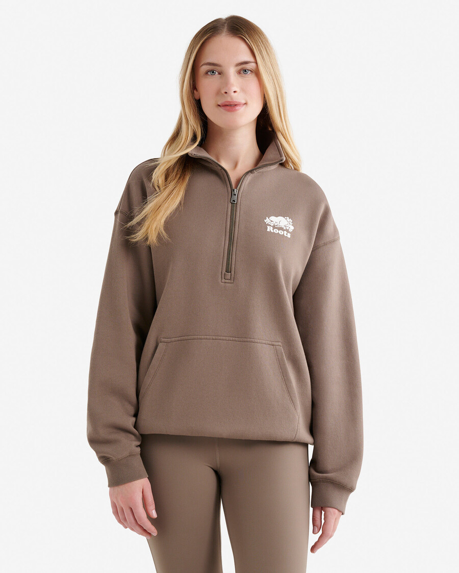jarra de cerveza orgánica cooper relaxed half zip